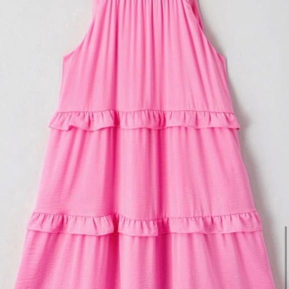 Pink Ruffle Dress - Picture 3 of 4